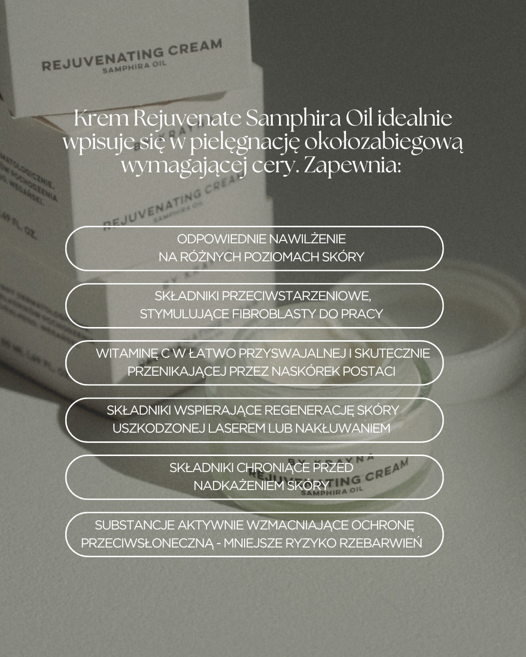 Odmładzający krem z Olejem Samphira 50ml