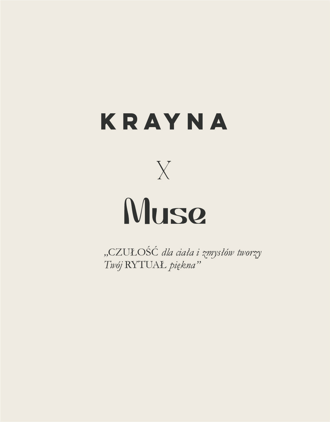 KRAYNA X MUSE Zestaw Czułość dla ciała i zmysłów